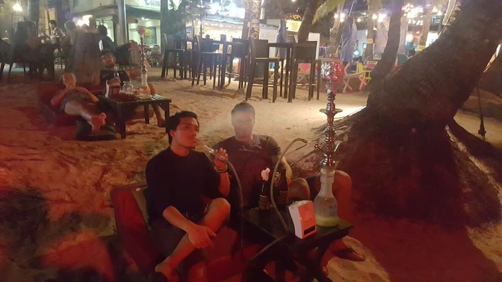 Smoking Shisha in Boracay