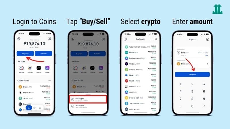 How to Buy Crypto in Coins PH