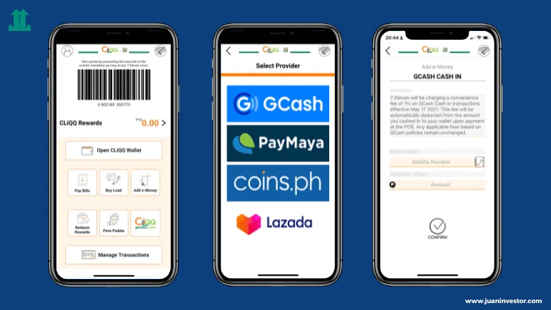 How to Cash In GCash in 7-Eleven via Cliqq App
