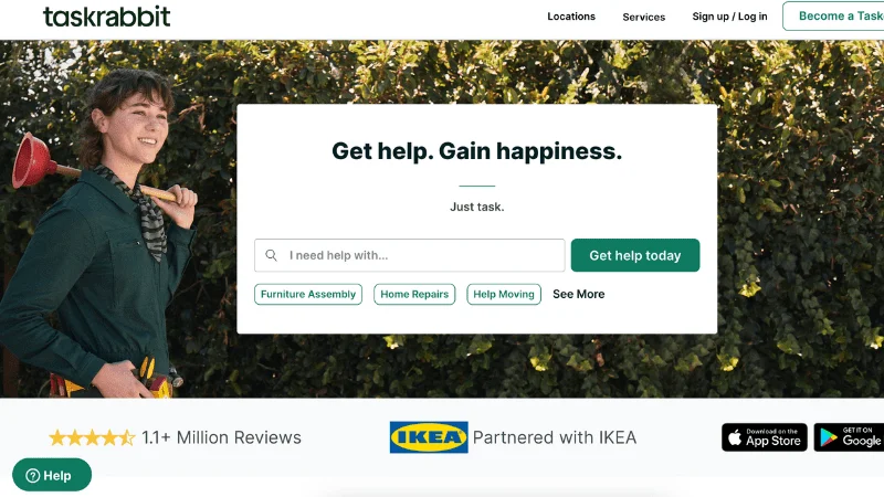 TaskRabbit Homepage