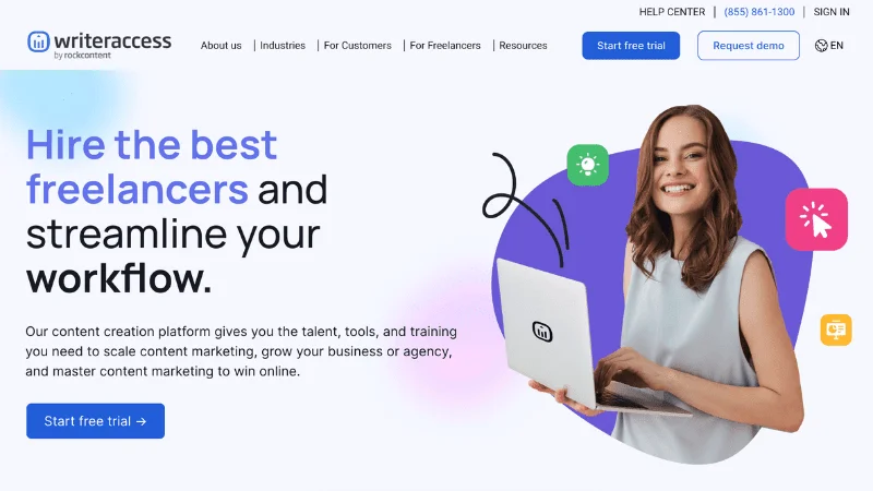 WriterAccess Homepage
