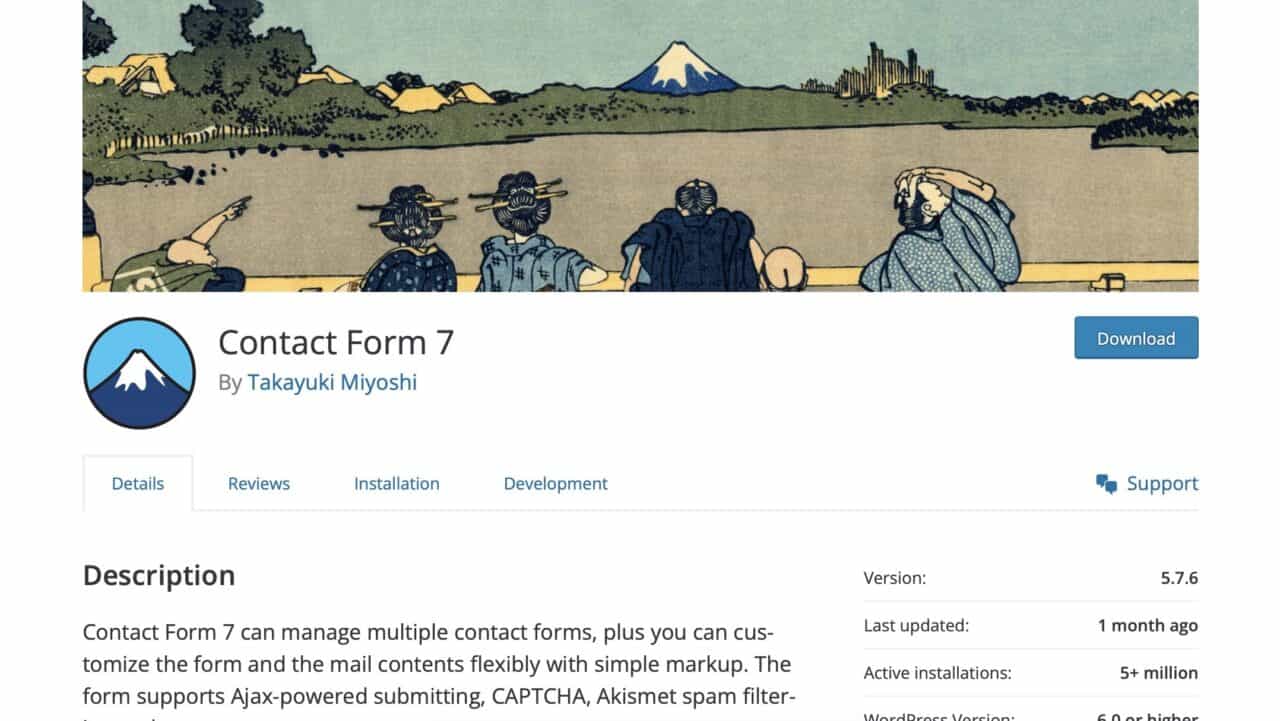 Contact Form 7 Front Page