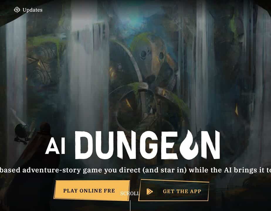 AI Dungeon Homepage