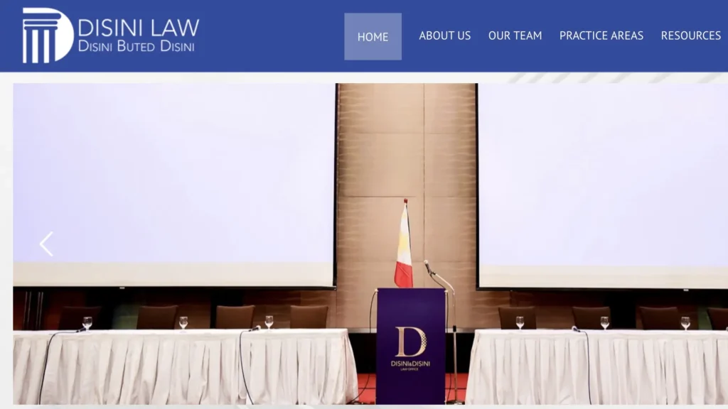 disini law website