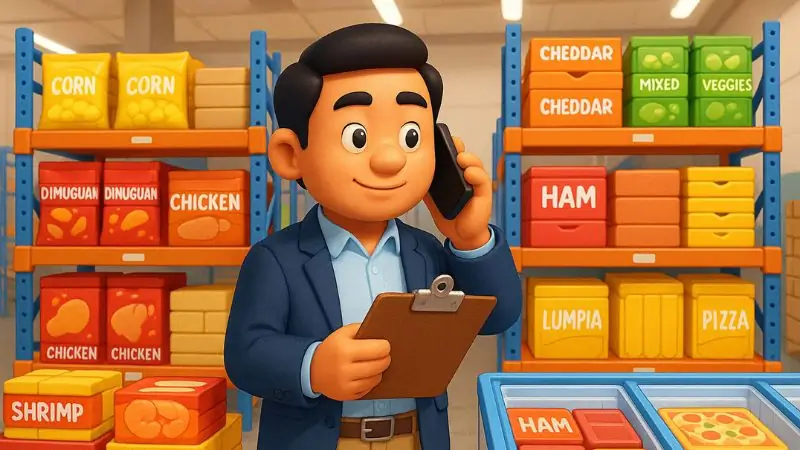 a frozen goods business owner