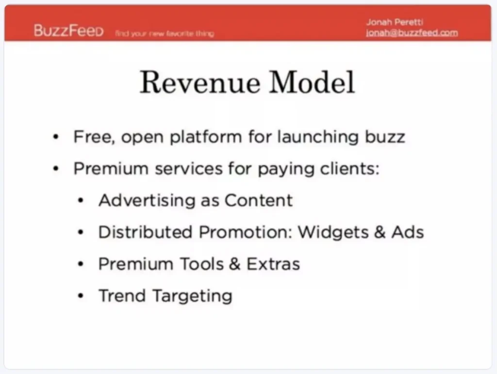 buzzfeed business model slide
