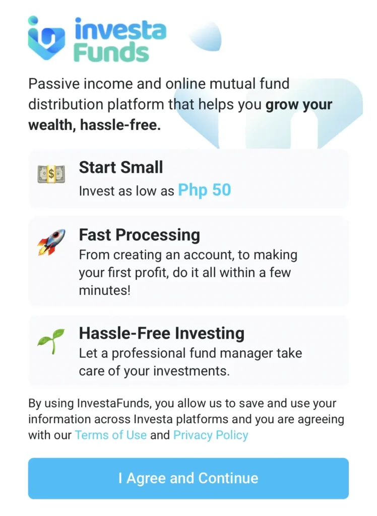 Investa Funds on Maya App