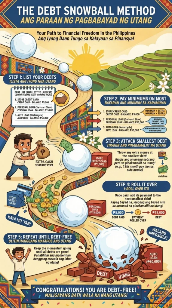 The Debt Snowball Method to Pay Off Debt in the Philippines