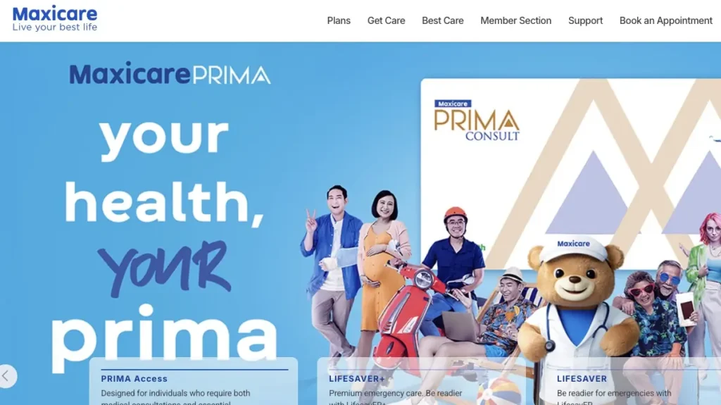 Maxicare website