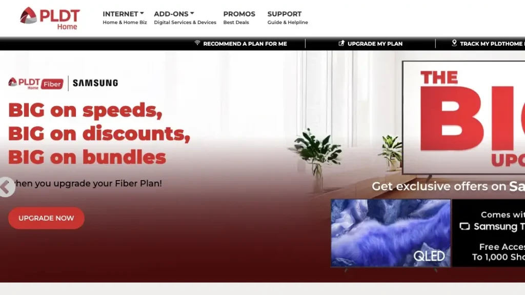 PLDT website